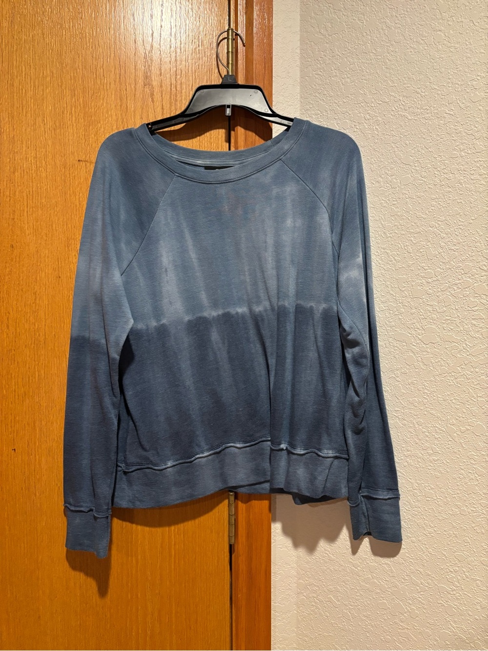 Blue Gradient Long Sleeve Crewneck Sweater